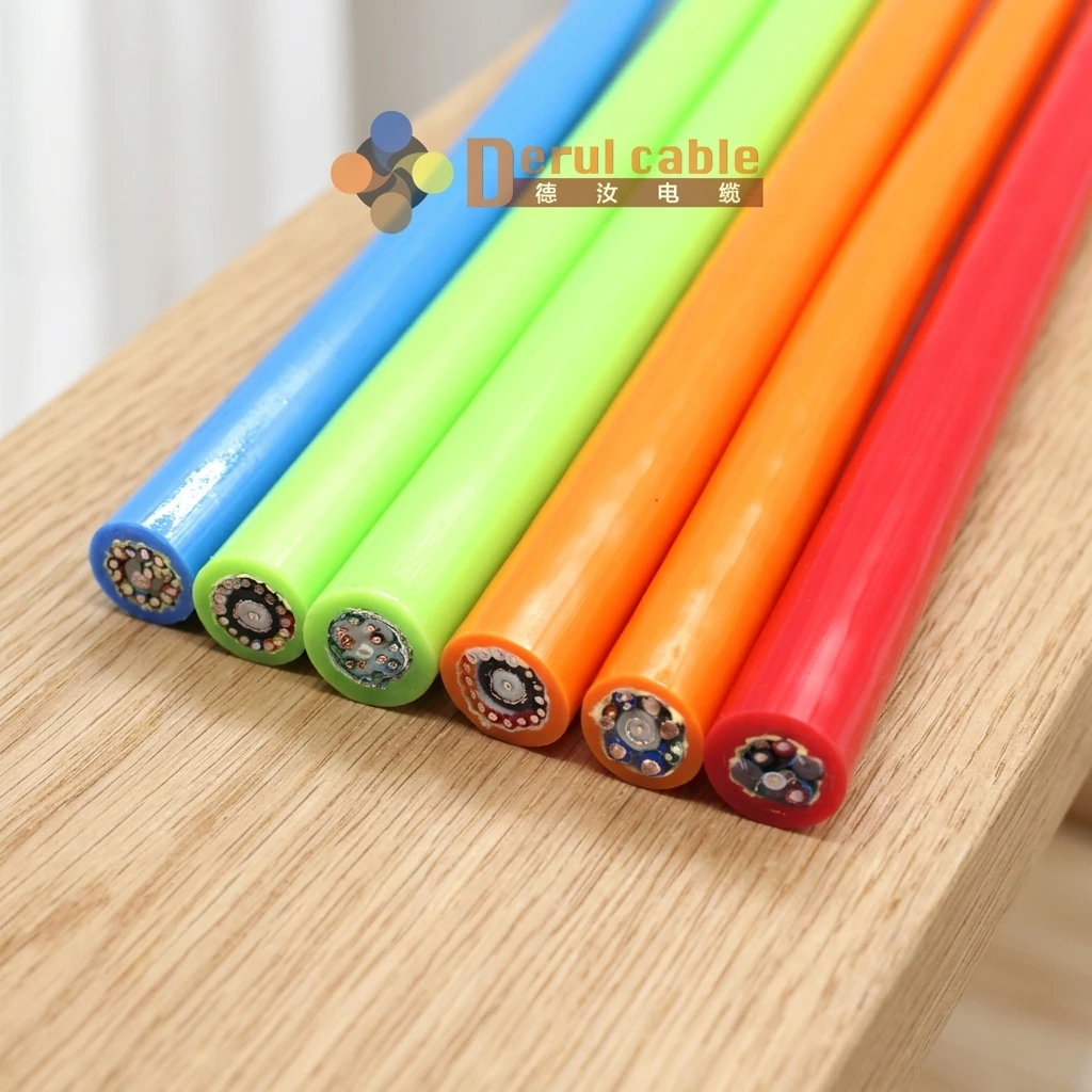 Fiberglass Push Rod Cable for Pipeline Inspection Robot | Durable High Tensile Survey Cable