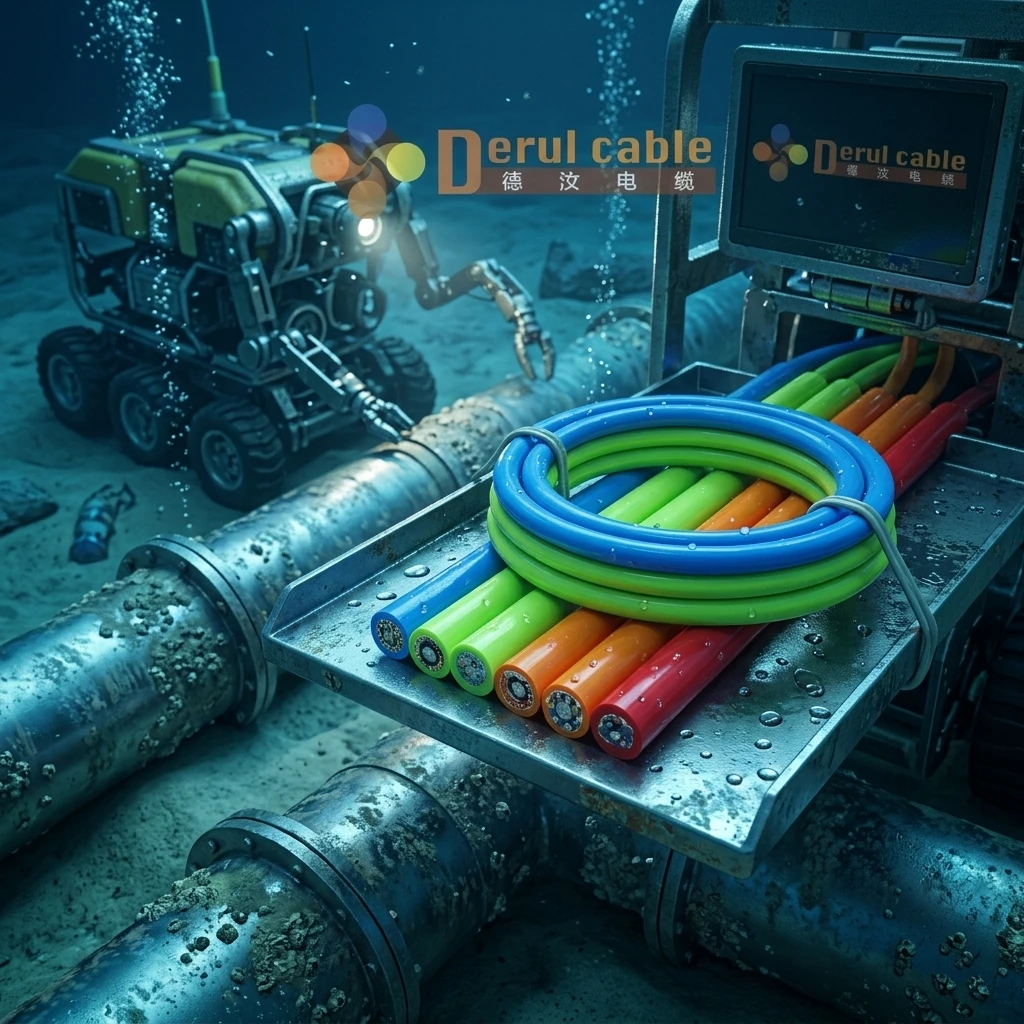Fiberglass Push Rod Cable for Pipeline Inspection Robot | Durable High Tensile Survey Cable