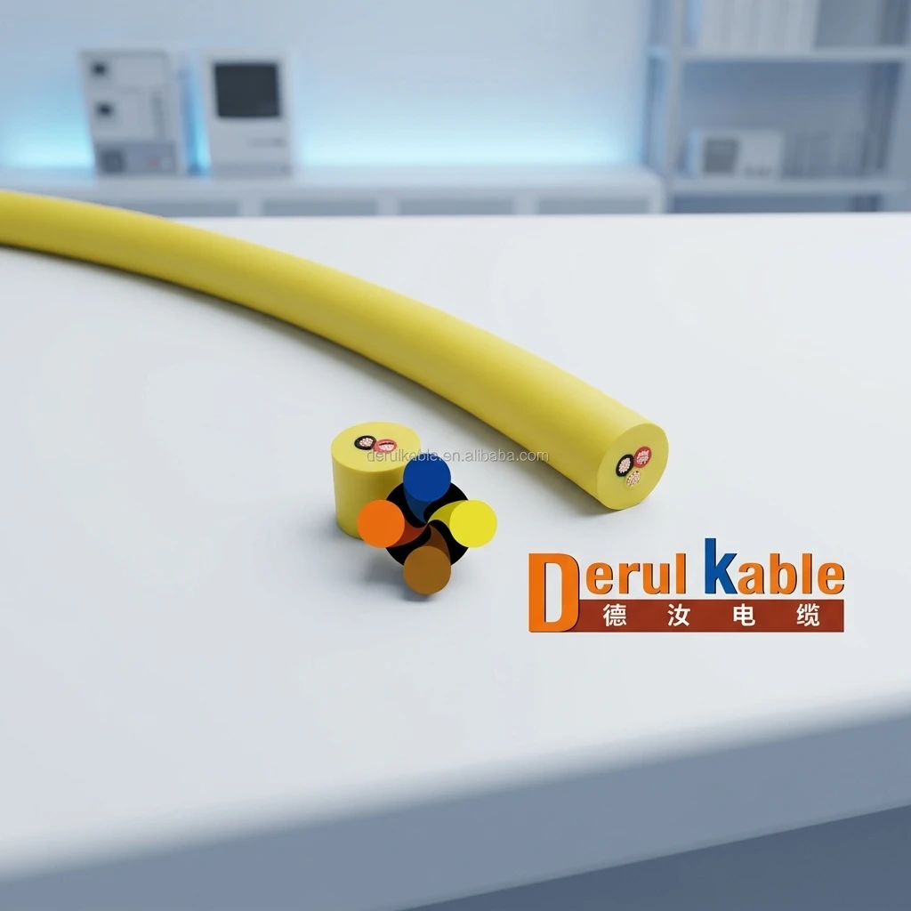 Derul Neutral Buoyancy Marine Industrial Tether Cable | Zero Buoyancy ROV Umbilical Cable