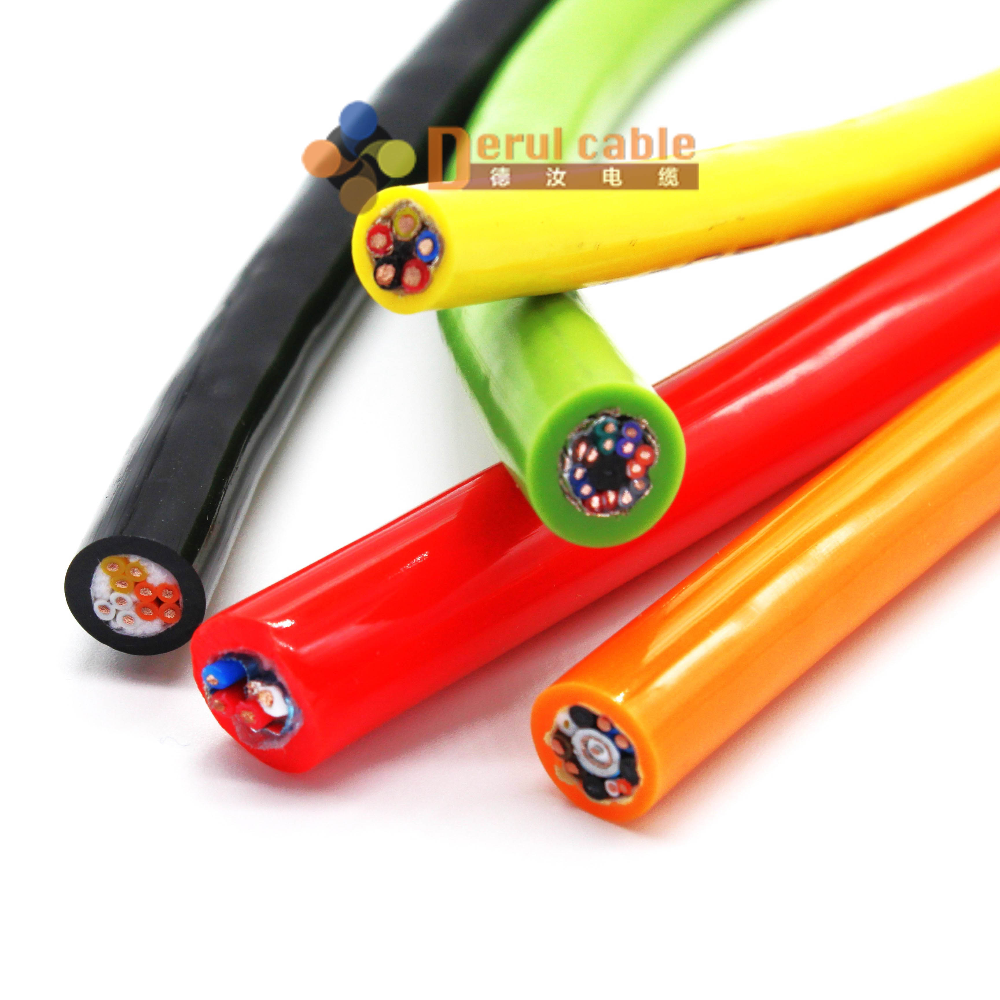 Flexible Polyether PUR Sheath Cable with Tinned Copper Braided Shield for Smart Programmable Digital Hydrophone and Recorder.