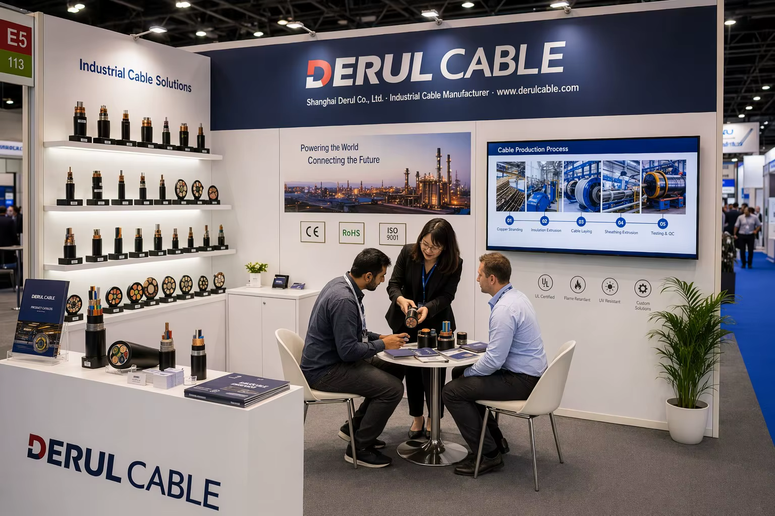 Flexible Multicore Pipeline Inspection Robot Cable for Sewer Crawler CCTV Endoscope — PUR Jacket, High Tensile Strength