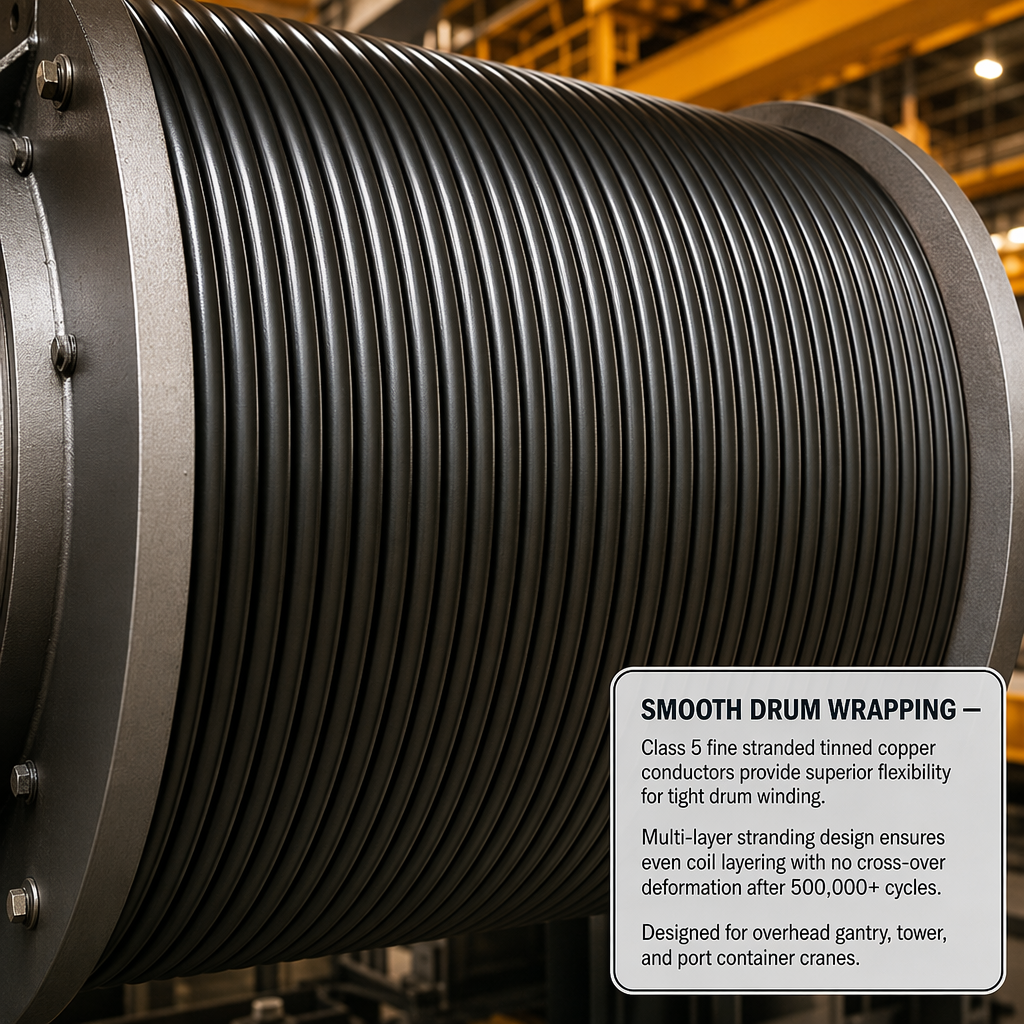 PUR Drum Reeling Cable - Power