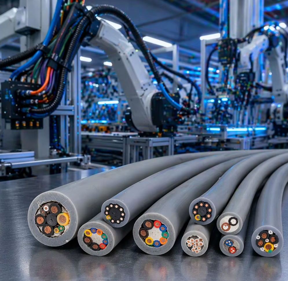PUR Flexible [Signal/Power/Control] Drag Chain Cable [Core]C [Section]mm² for [Robot/CNC/Automation]