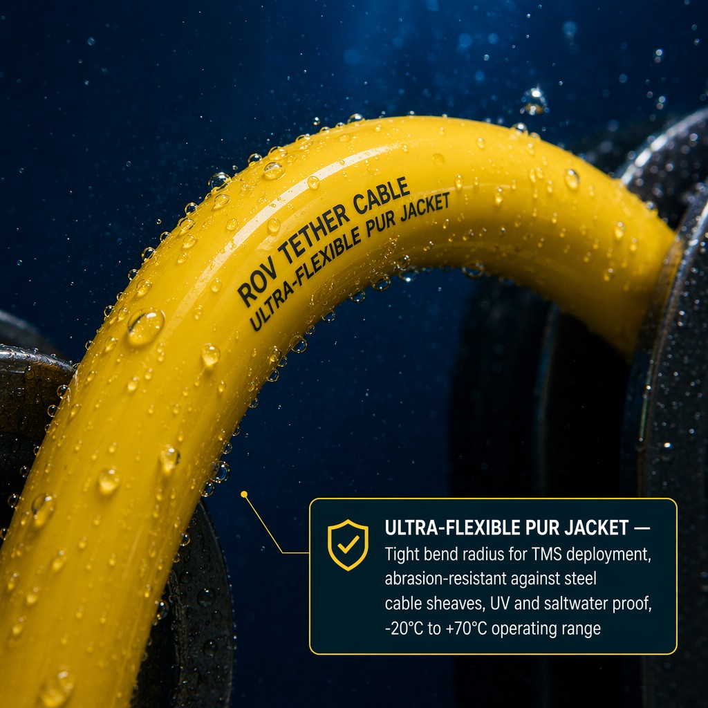 ROV Neutrally Buoyant Tether | Shanghai Deru Manufacturer