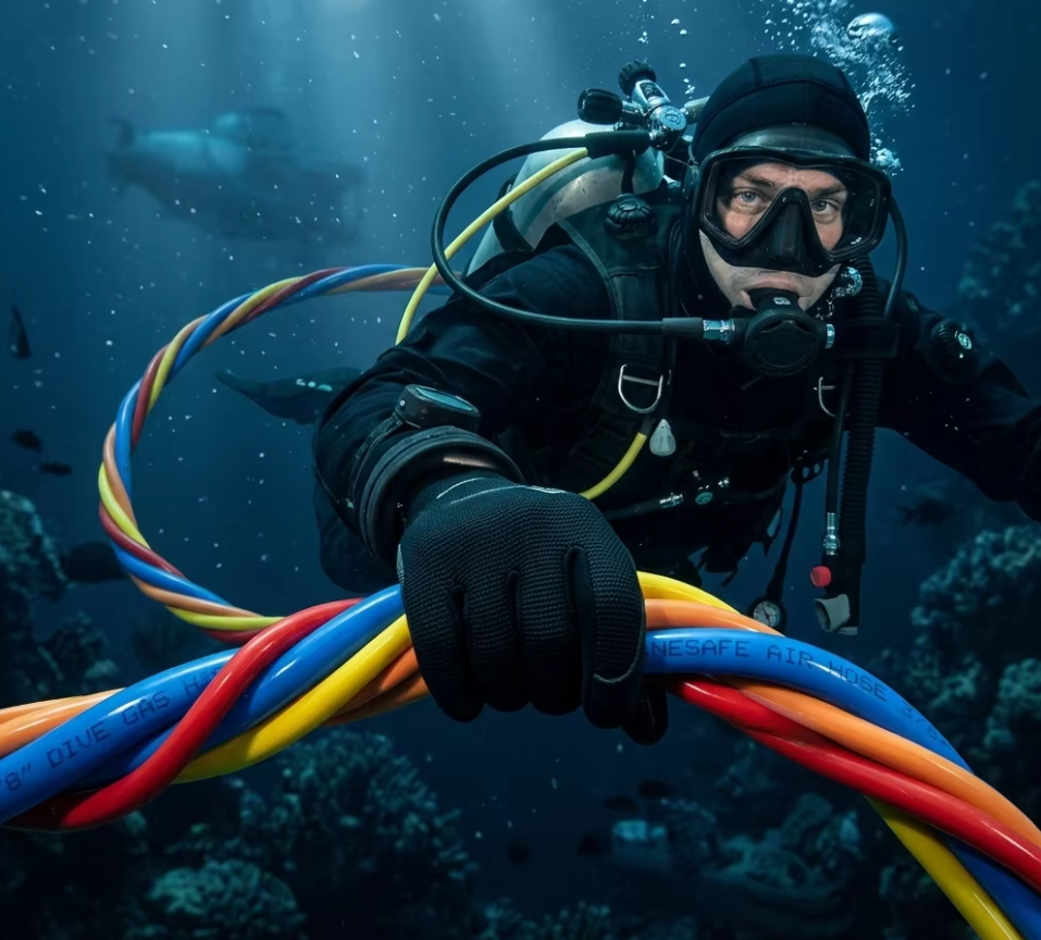 Diver Umbilical | Commercial Surface-Supplied Diving Umbilical | Shanghai Deru Manufacturer
