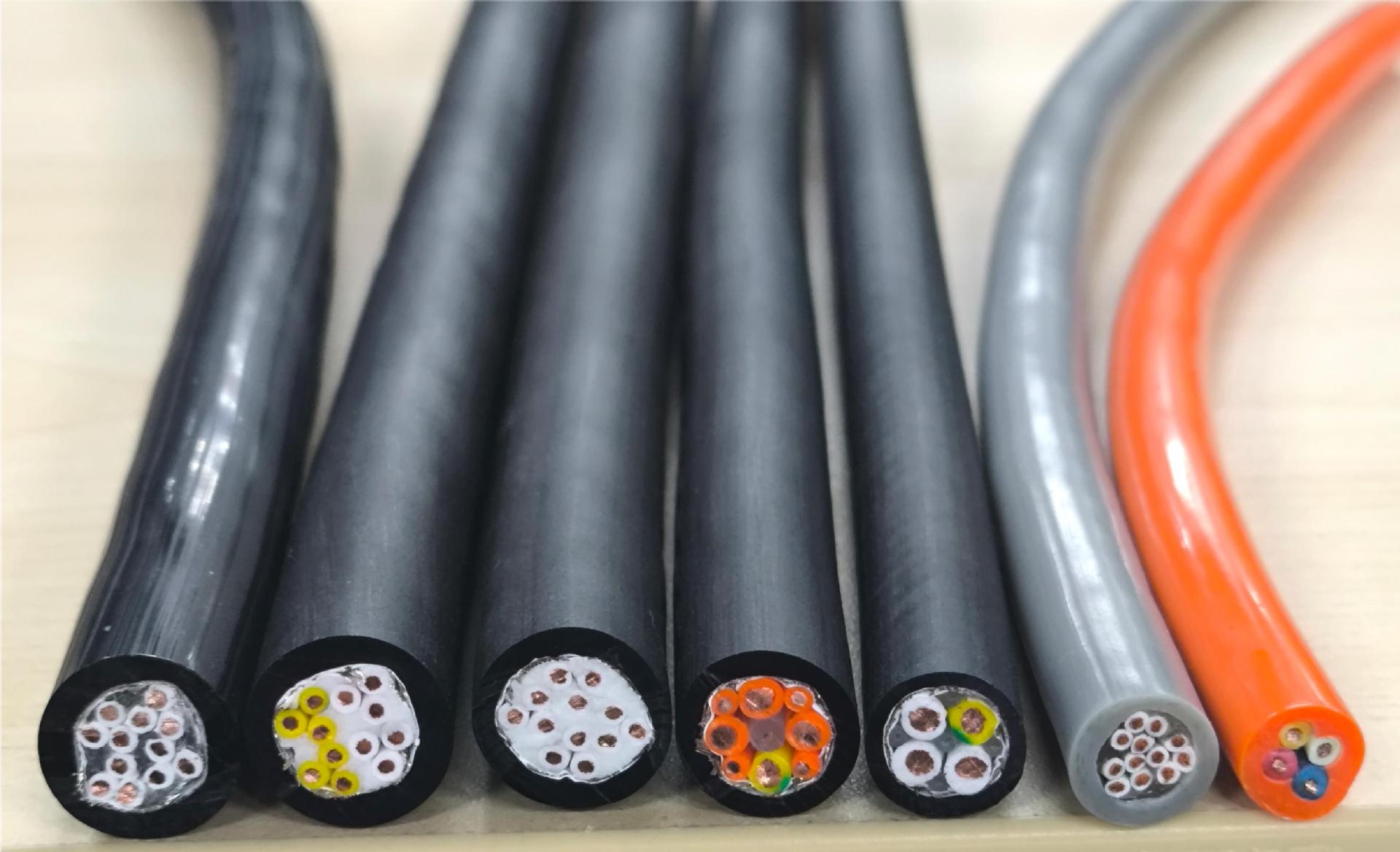 2–50 Core High Flexible PUR Robot Cable Multi Core Shielded Drag Chain Cable for Industrial Robot Arm 0.12–2.5mm²