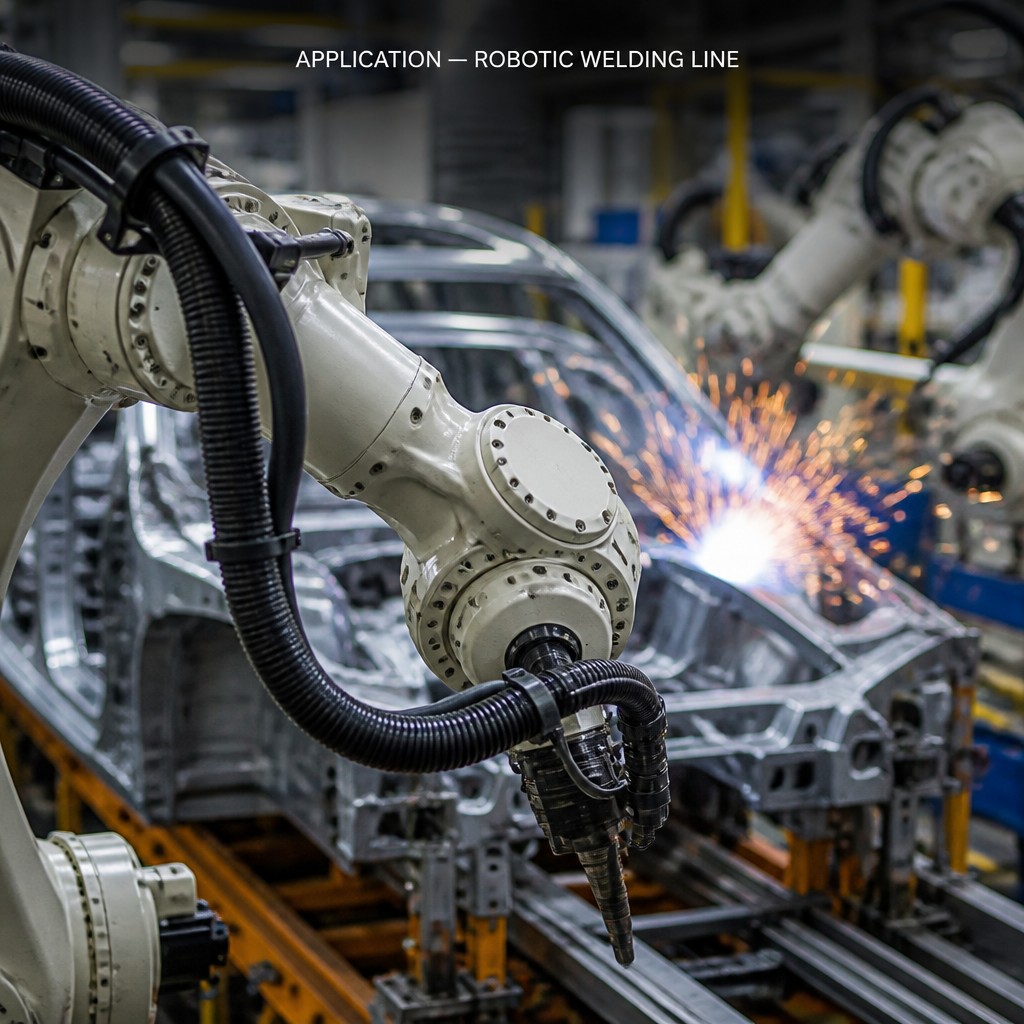 Industrial Robot Cable High Flex Drag Chain Servo Motor Cable Torsion Resistant Robot Arm Cable EMI Shielded UL Approved