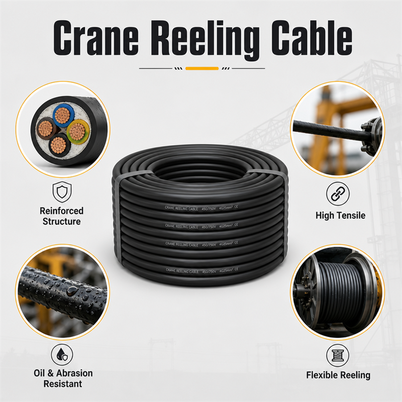 Customizable Specialized Drum Cable for Cranes | Shanghai Derul Manufacturer