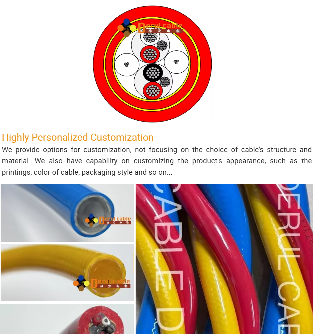 Highly Flexible Diver Umbilical Cables | Surface‑Supplied Commercial Diving Umbilicals | Deru Custom Manufacturer
