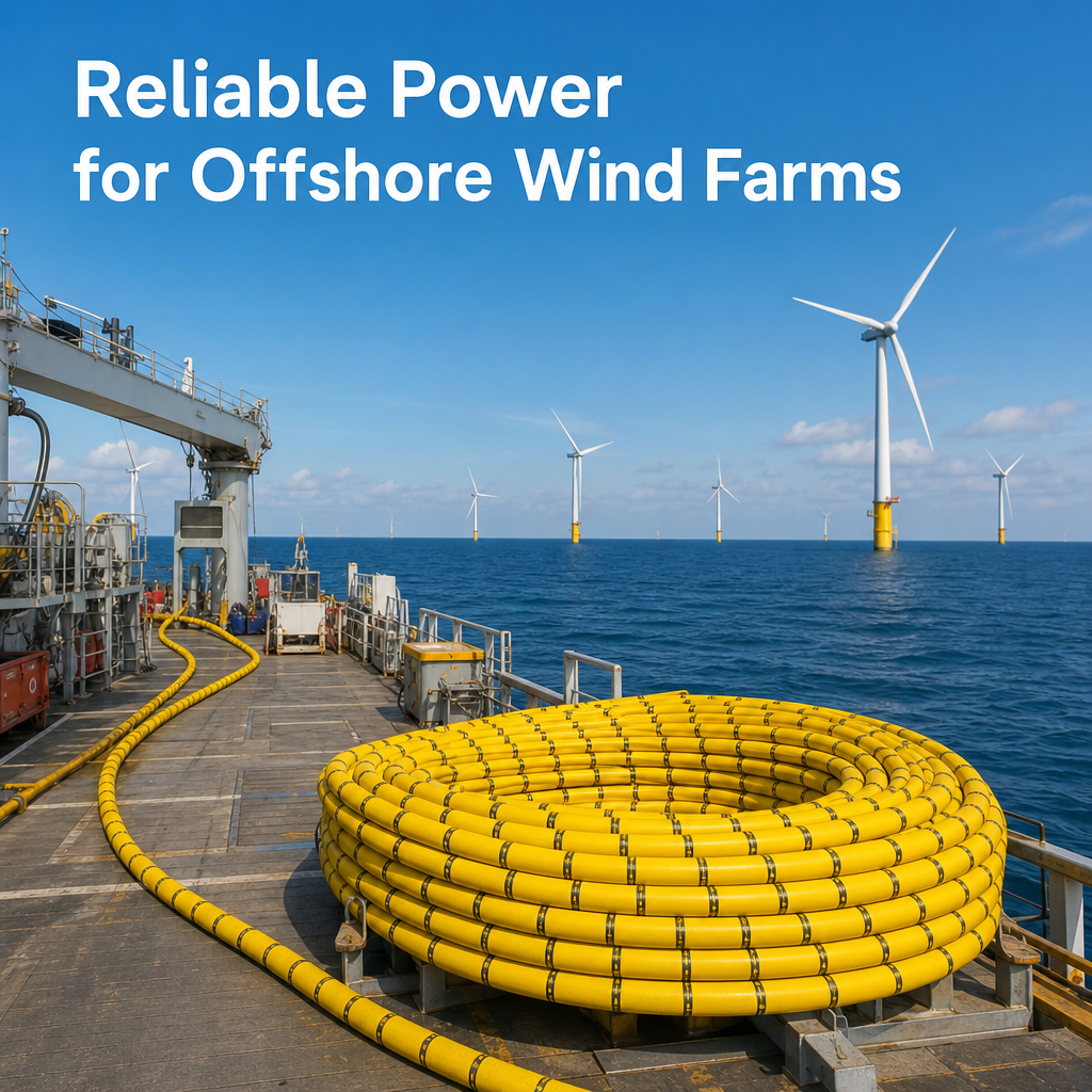 High Flexible Offshore Wind Turbine Cable EPR Insulation Anti‑Corrosion Subsea Power Cable for Wind Energy Project