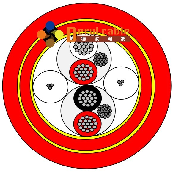 4-Component Commercial Diving Umbilical | Shanghai Deru Cable Manufacturer