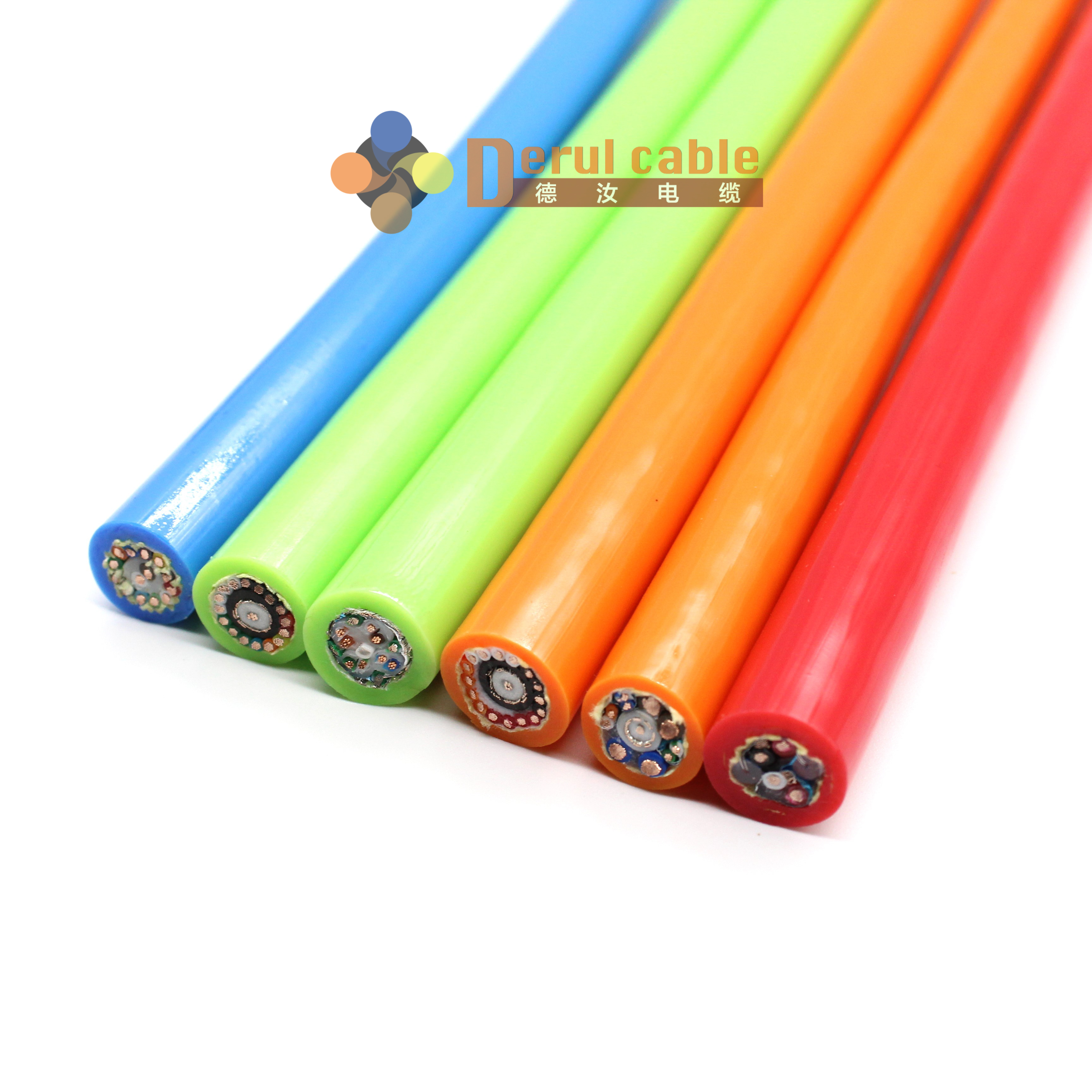 Waterproof CCTV Drain Camera Cable 23mm Fiberglass Push Rod Cable Pipe Inspection Sewer Camera System