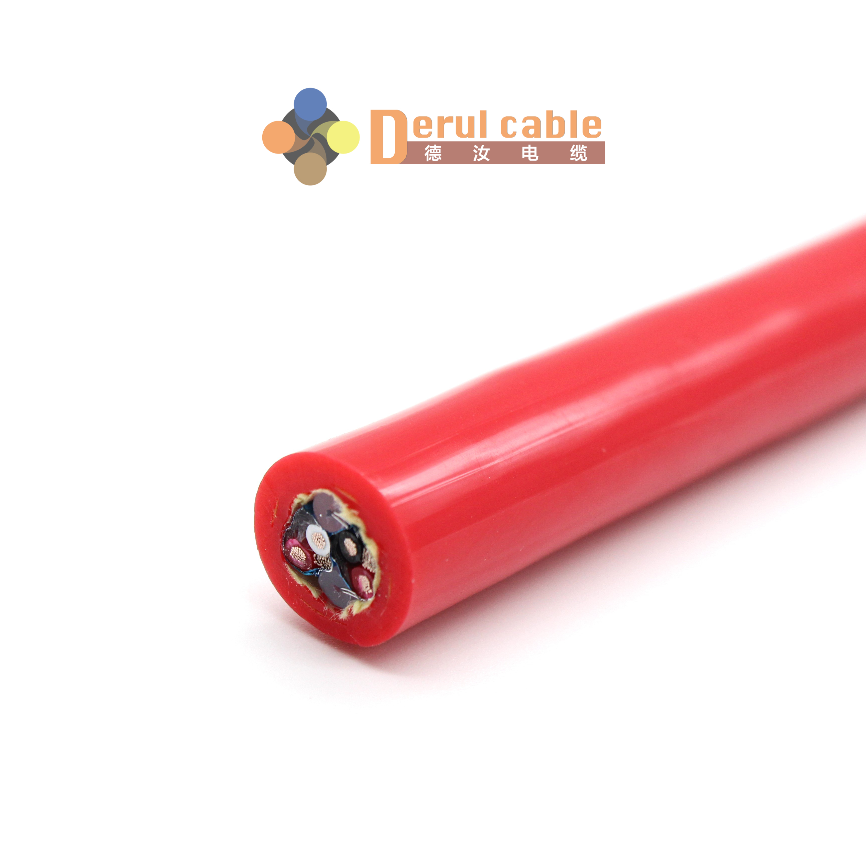 Waterproof CCTV Drain Camera Cable 23mm Fiberglass Push Rod Cable Pipe Inspection Sewer Camera System