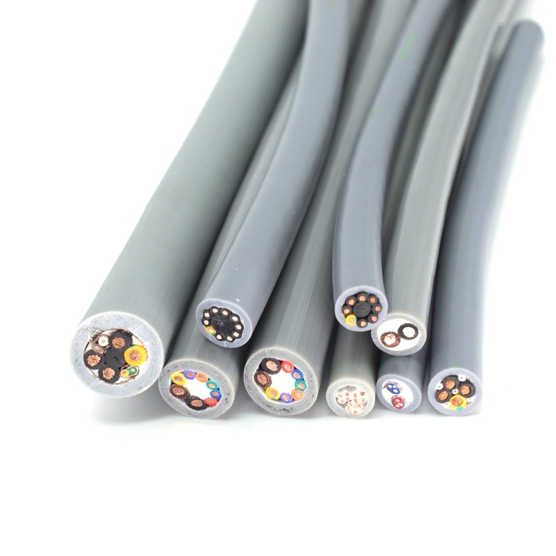 Highly flexible drag chain cables manufactured by Shanghai Deru, China