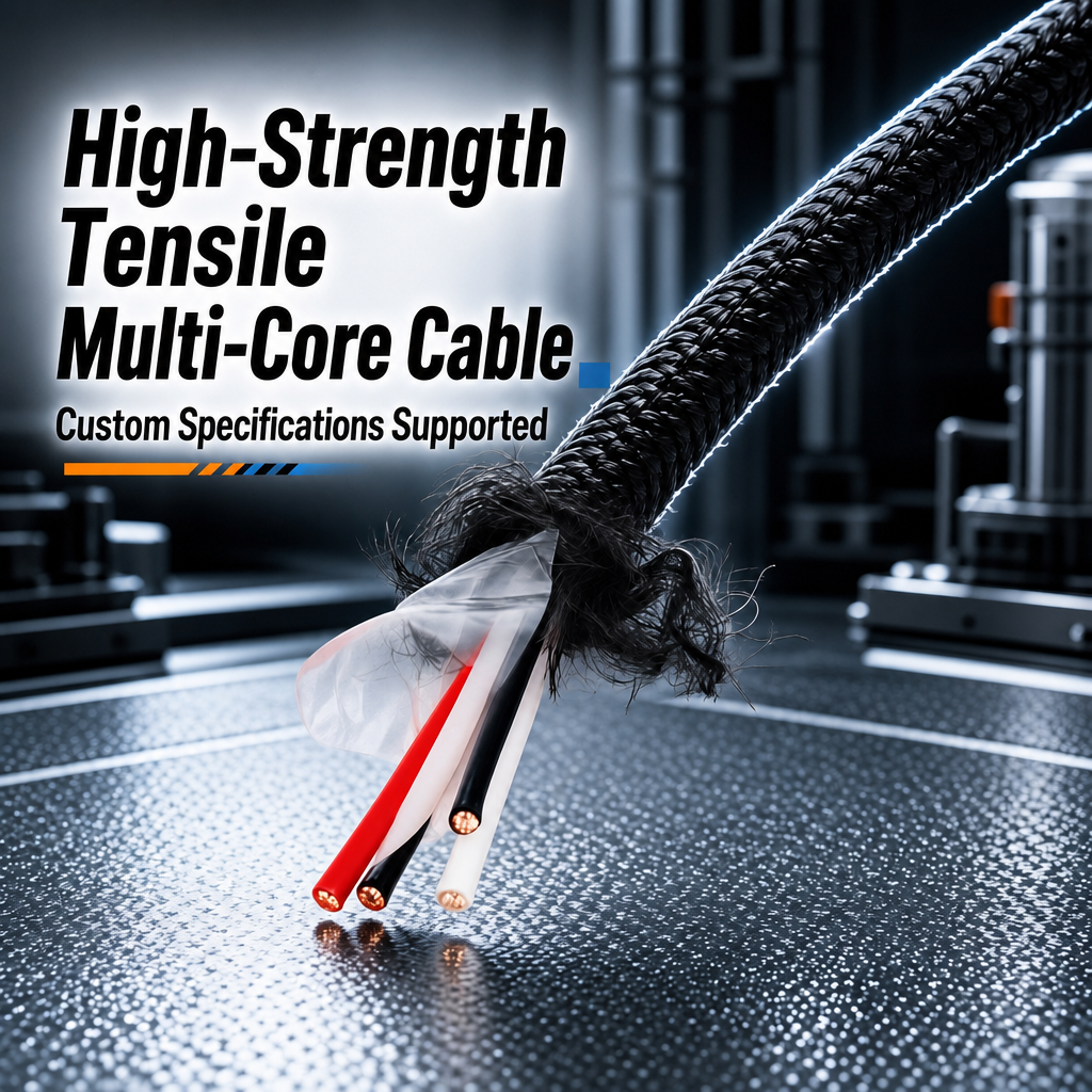 Factory OEM Tethered UAV Cable 2/4 Core Power Single‑Mode Fiber Optic Drone Tether Cable