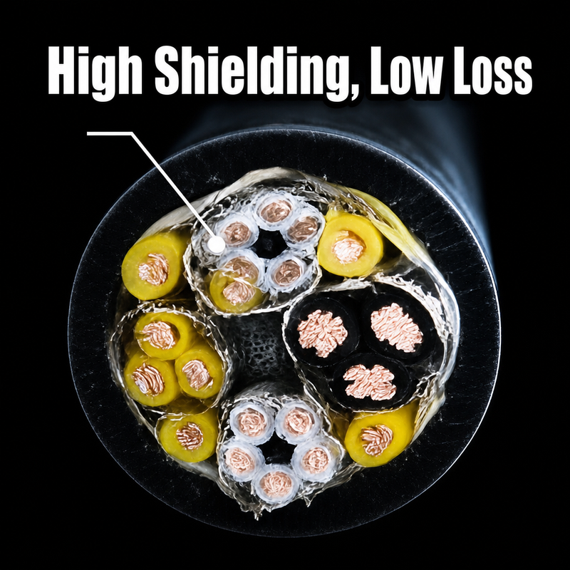 High Flexible PUR Sheath Cable, Special Interconnection Cable for X‑Ray Flaw Detector