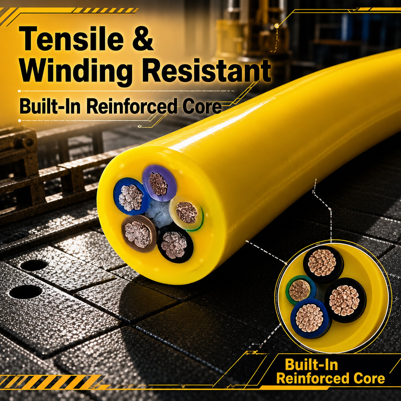 Customizable heavy-duty drum cables for cranes and port machinery - Shanghai Deru Manufacturer