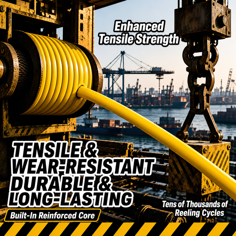 Customizable heavy-duty drum cables for cranes and port machinery - Shanghai Deru Manufacturer
