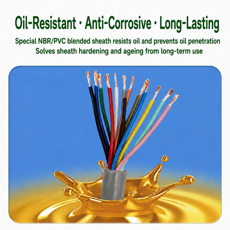 Shielded Drag Chain Cable TRVVP Anti-Interference Towline Signal Cable for Robot Arm | Shanghai Deru Cable