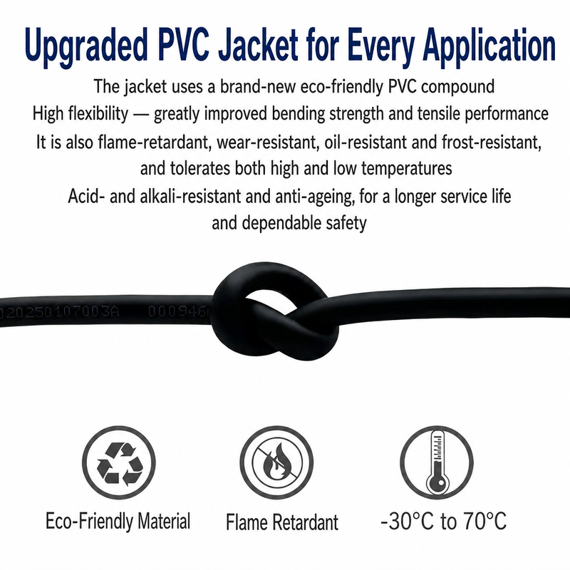 PUR Sheath Towline Cable High Flexible Drag Chain Cable for Servo