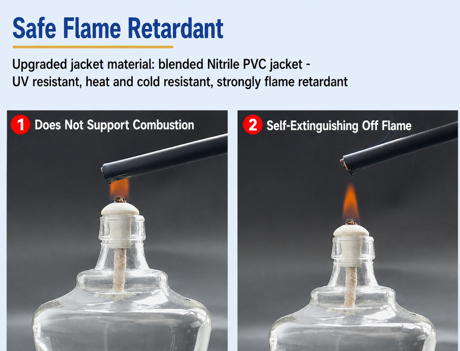 Oil Resistant PUR Drag Chain Cable 5 Million Bending Cycles For Automation