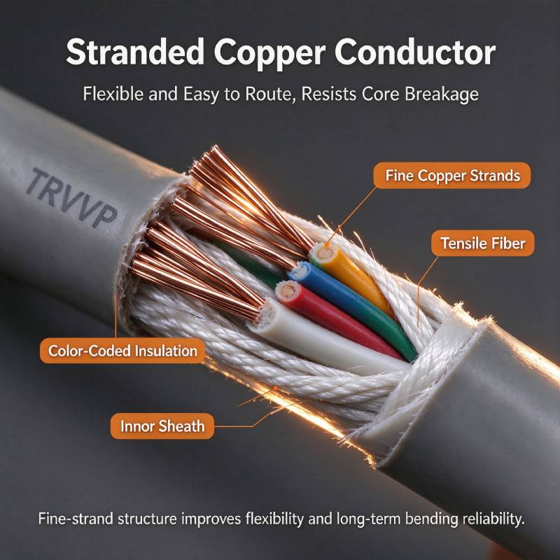 China's high flexibility drag chain cable | Shanghai Deru Manufacturing can be customized