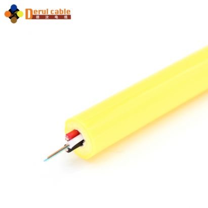 Flexible ROV Tether/Cable with Optical Fiber and Braiding