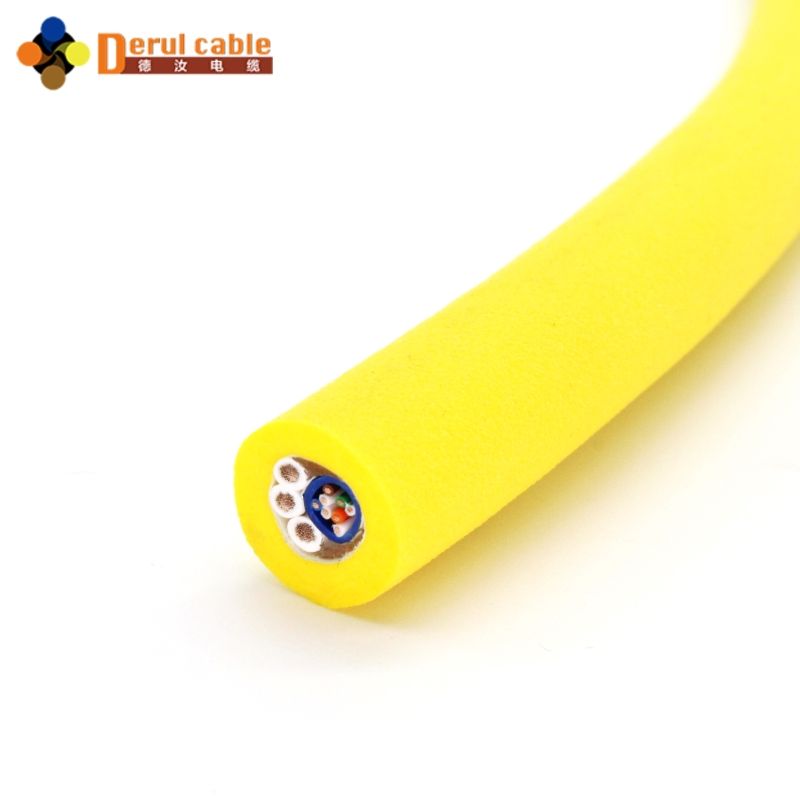 Neutrally Buoyant Cable with Braiding and Filler for ROV