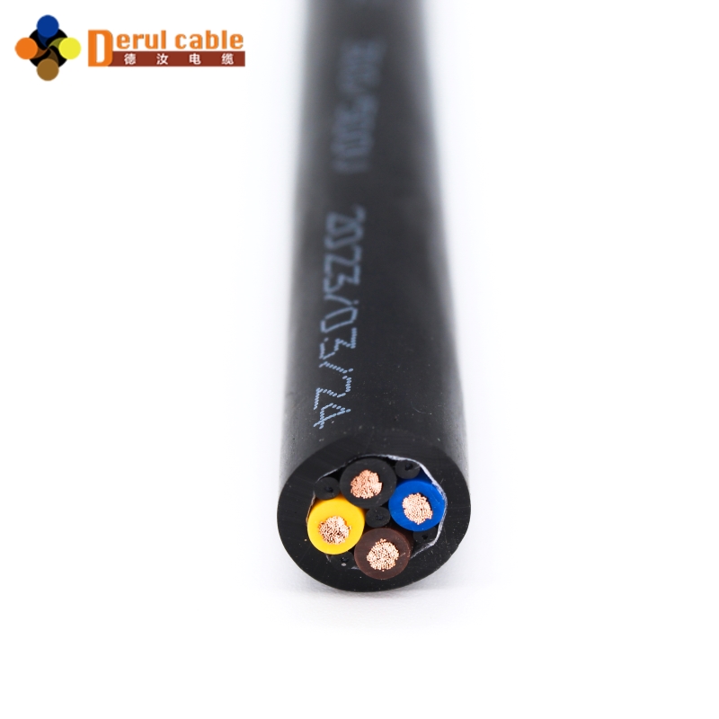 Flexible 4-Core Screened Drag Chain Cable