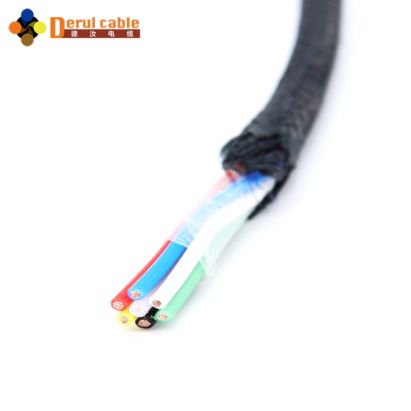 Multi-Core Braided Drone Tether with Wrapping