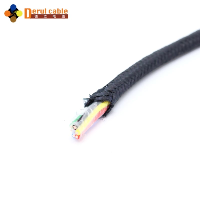 Multi-Core Braided Drone Tether with Wrapping