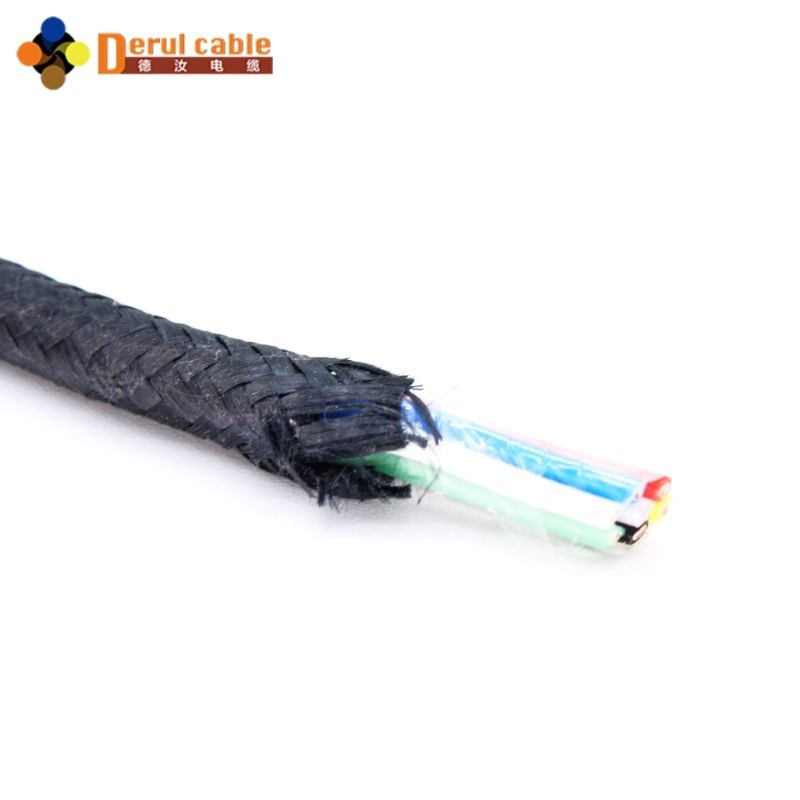 Multi-Core Braided Drone Tether with Wrapping