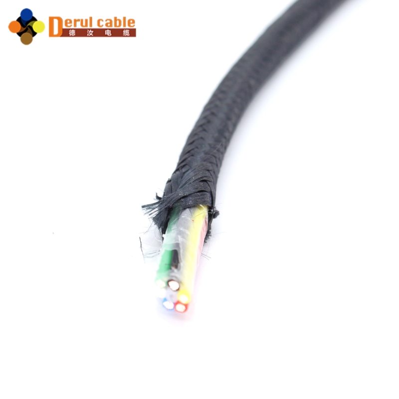 Multi-Core Braided Drone Tether with Wrapping