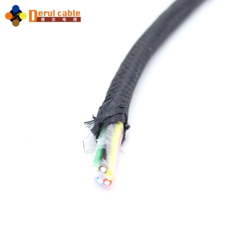 Multi-Core Braided Drone Tether with Wrapping
