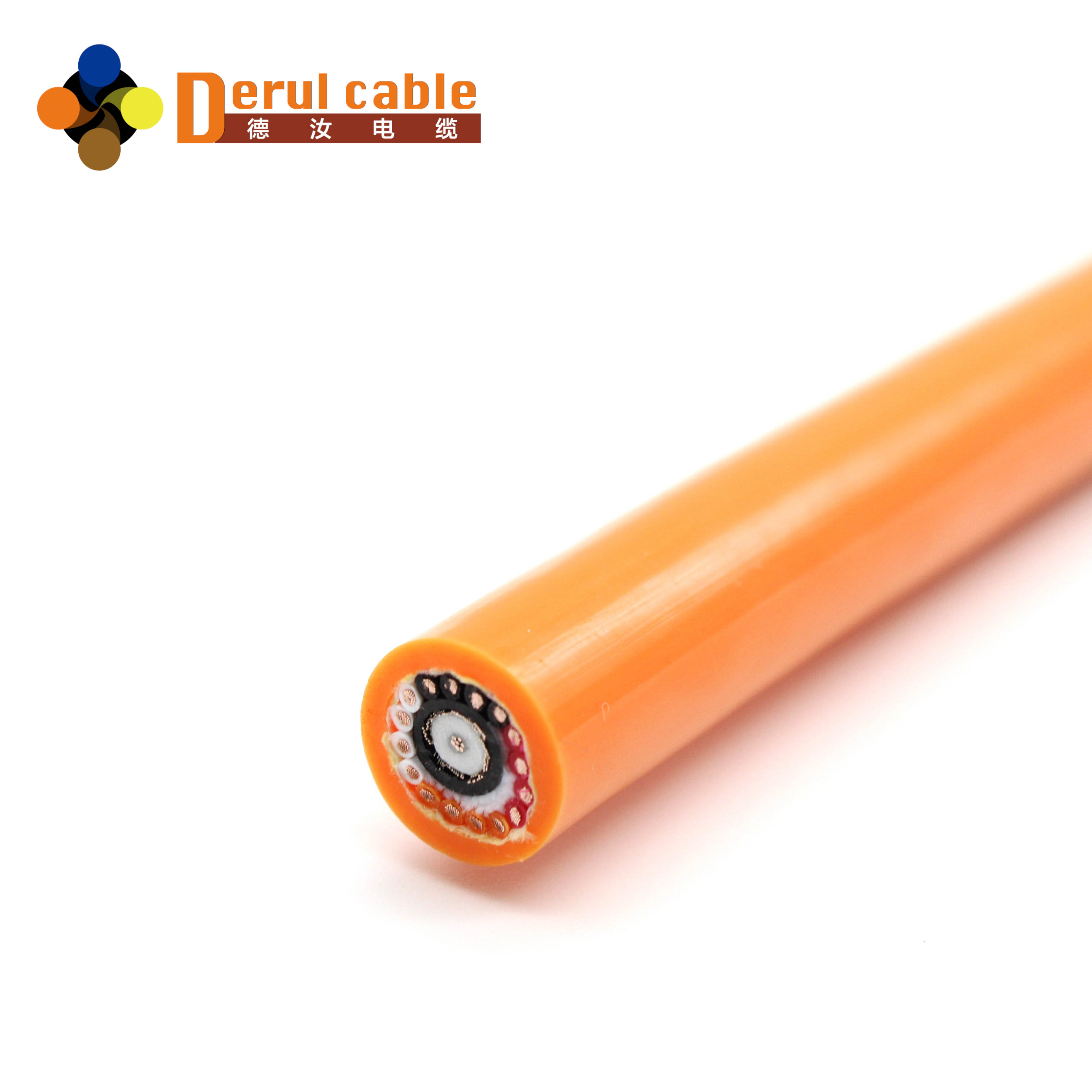 Pipe Robot Cable with Kevlar Braiding and Coaxial