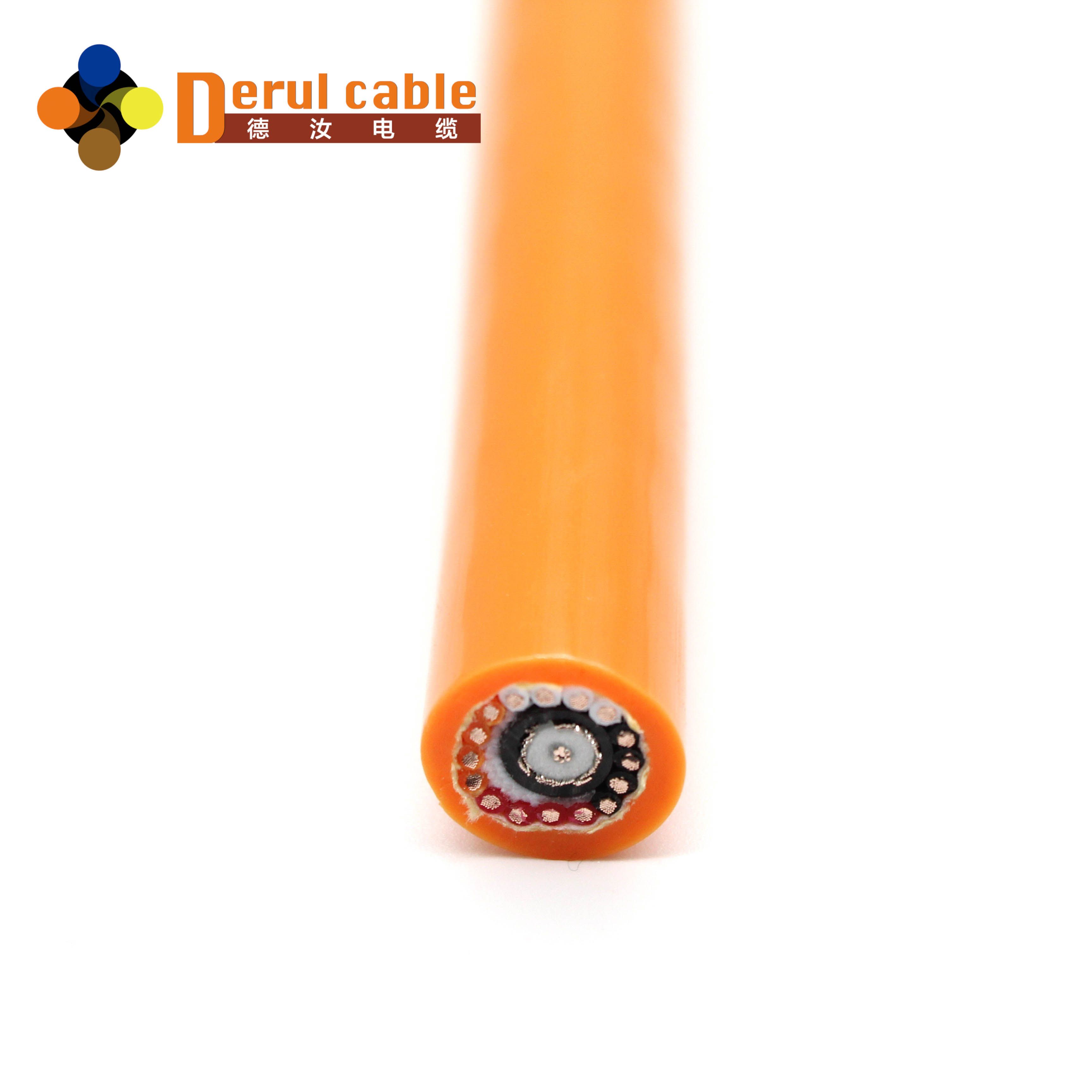 Pipe Robot Cable with Kevlar Braiding and Coaxial