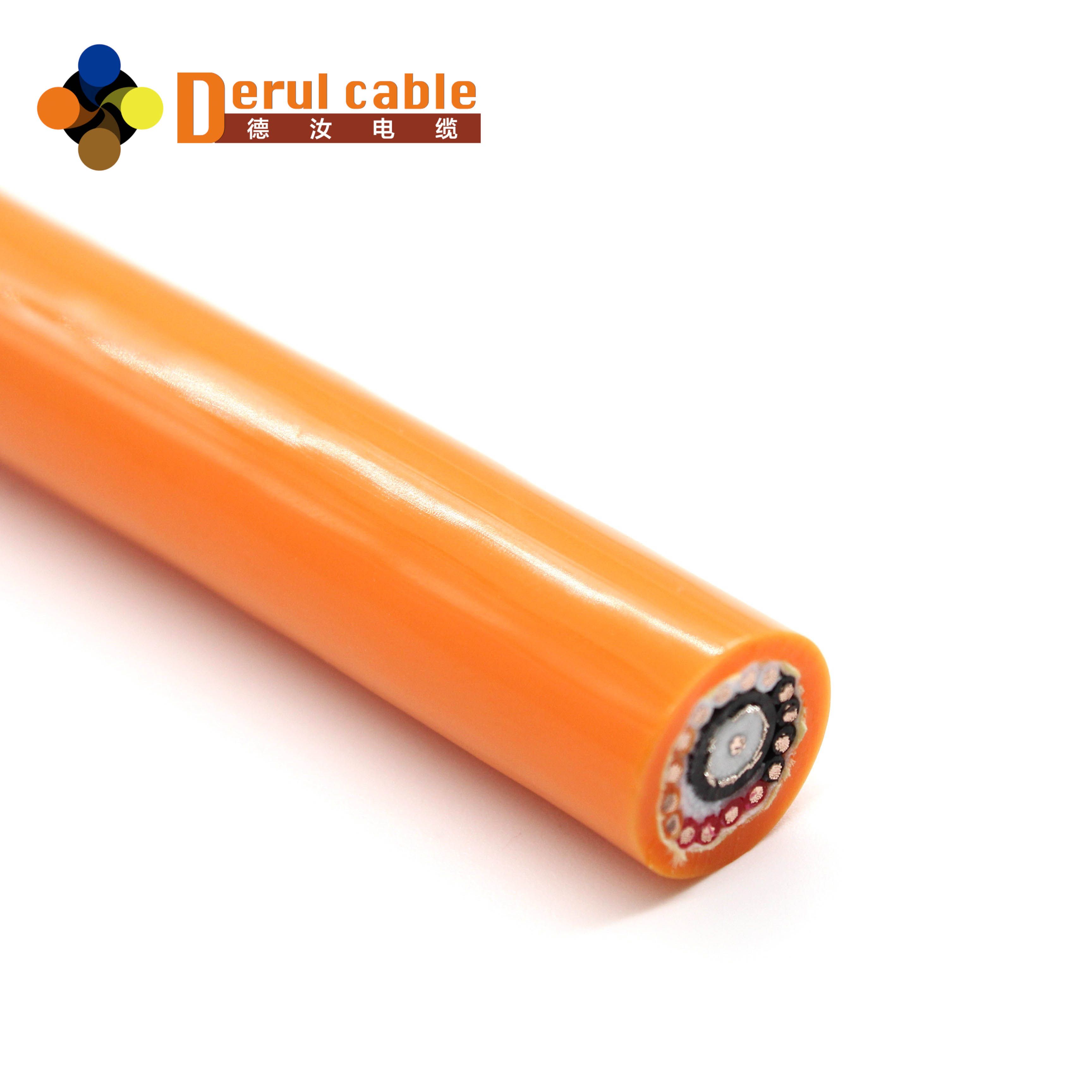 Pipe Robot Cable with Kevlar Braiding and Coaxial