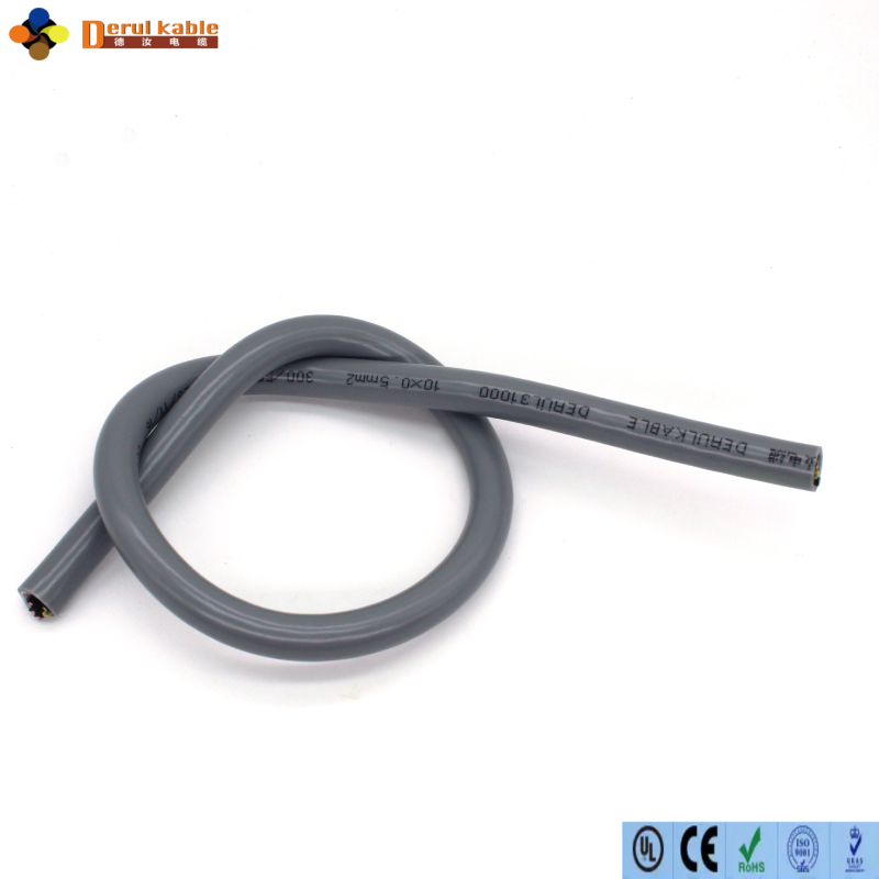 Robot Drag Chain Flexible Fiber Optic Cable Cross Section Derul Cable