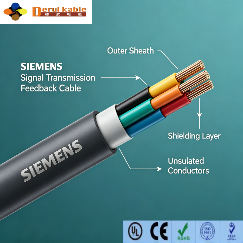 Cross Section Shielded Siemens Servo Signal Feedback Cable VDE Class6