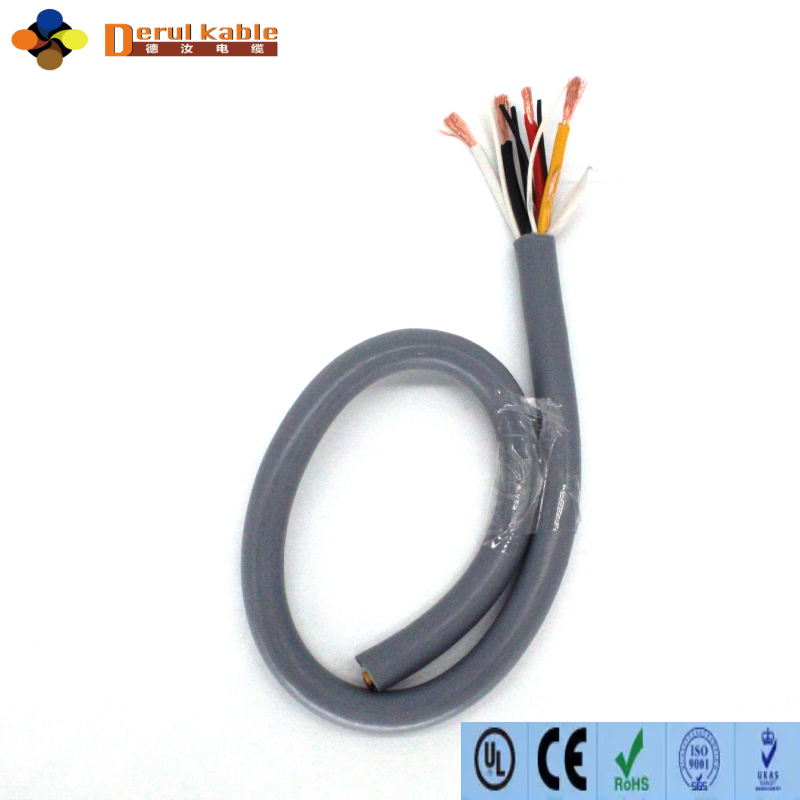 PVC ShPVC Shielded Drag Chain Cable High Flexible EMC Towline Wireelded Drag Chain Cable High Flexible EMC Towline WireMulti-core PVC Insulated Shielded Continuous Flex Control Cable