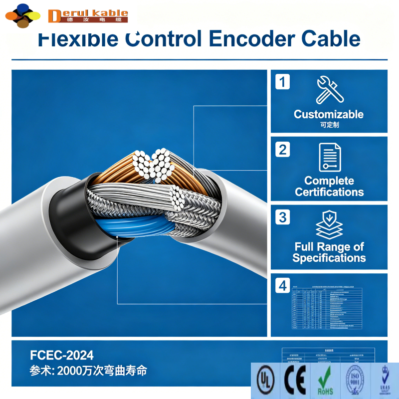 Continuous Flex Motion Feedback Encoder Wire for Automation