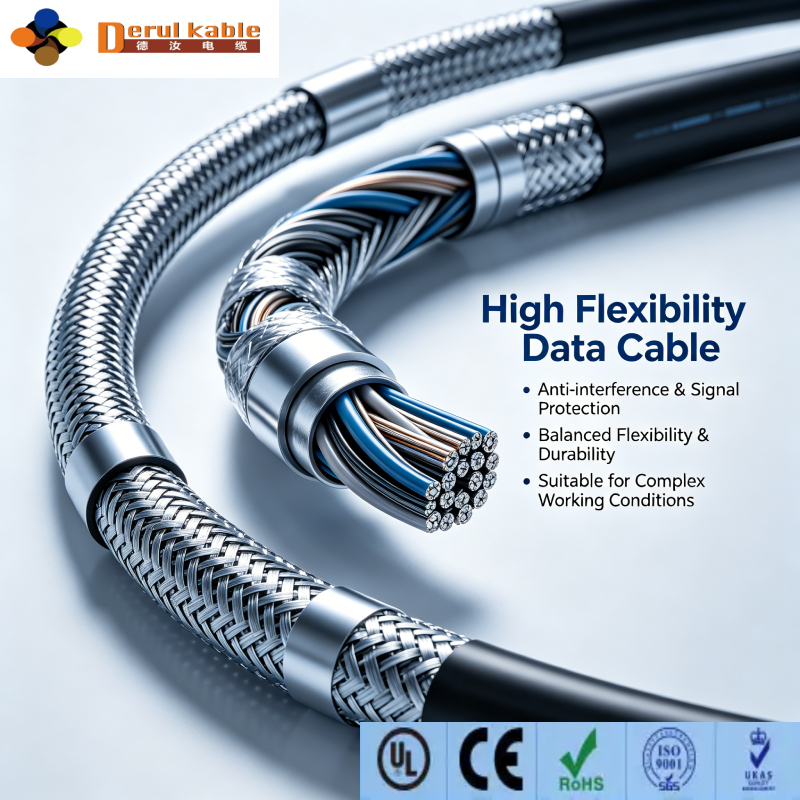 Energy chain high flexible data cable, CNC machine high flex data cable, Robotics high flexible data cable