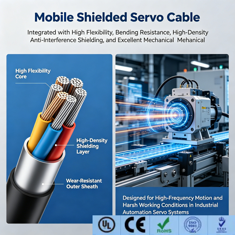  Shanghai Deru Cable Manufacturing | Mobile Shielded Servo Cable