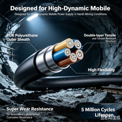 Electric LHD Reel Cable - Underground Scooptram Trailing Power Cable