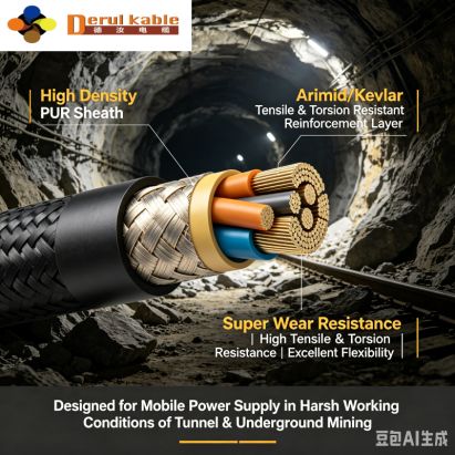 Drill Jumbo Reel Cable _Heavy Duty Flexible Mining Cable