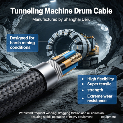 Tunneling Machine Reel Cable, Boring Machine Drum Cable