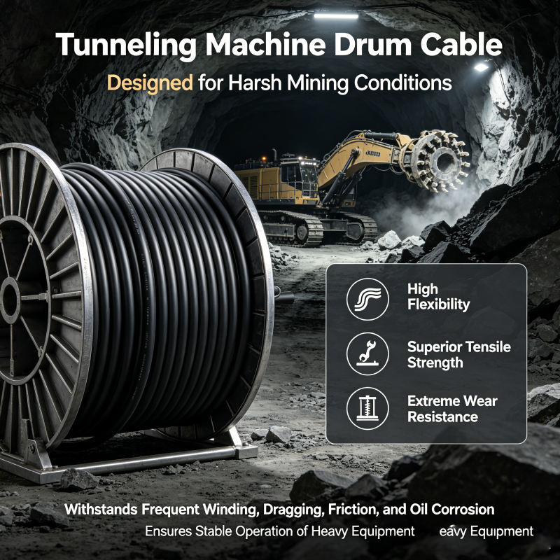 Product drawing of the cable drum for the tunneling machine manufactured by Shanghai DeRu Cable