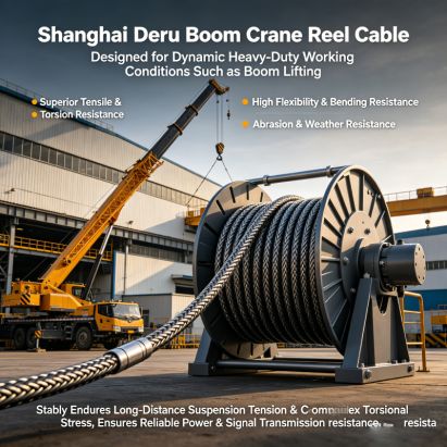 Luffing Jib Crane Drum Reel Cable - Shanghai Deru Cable Manufacturing