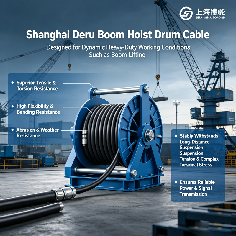 Diagram of the drum cable for the jib crane manufactured by Shanghai De Ru Cable