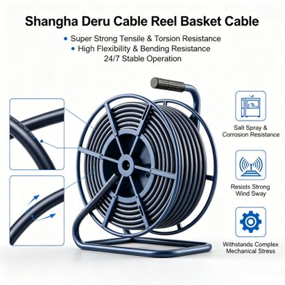 Port Machine Cable Storage Basket Cable -High Flexible Harbour Gantry Crane Reel Cable